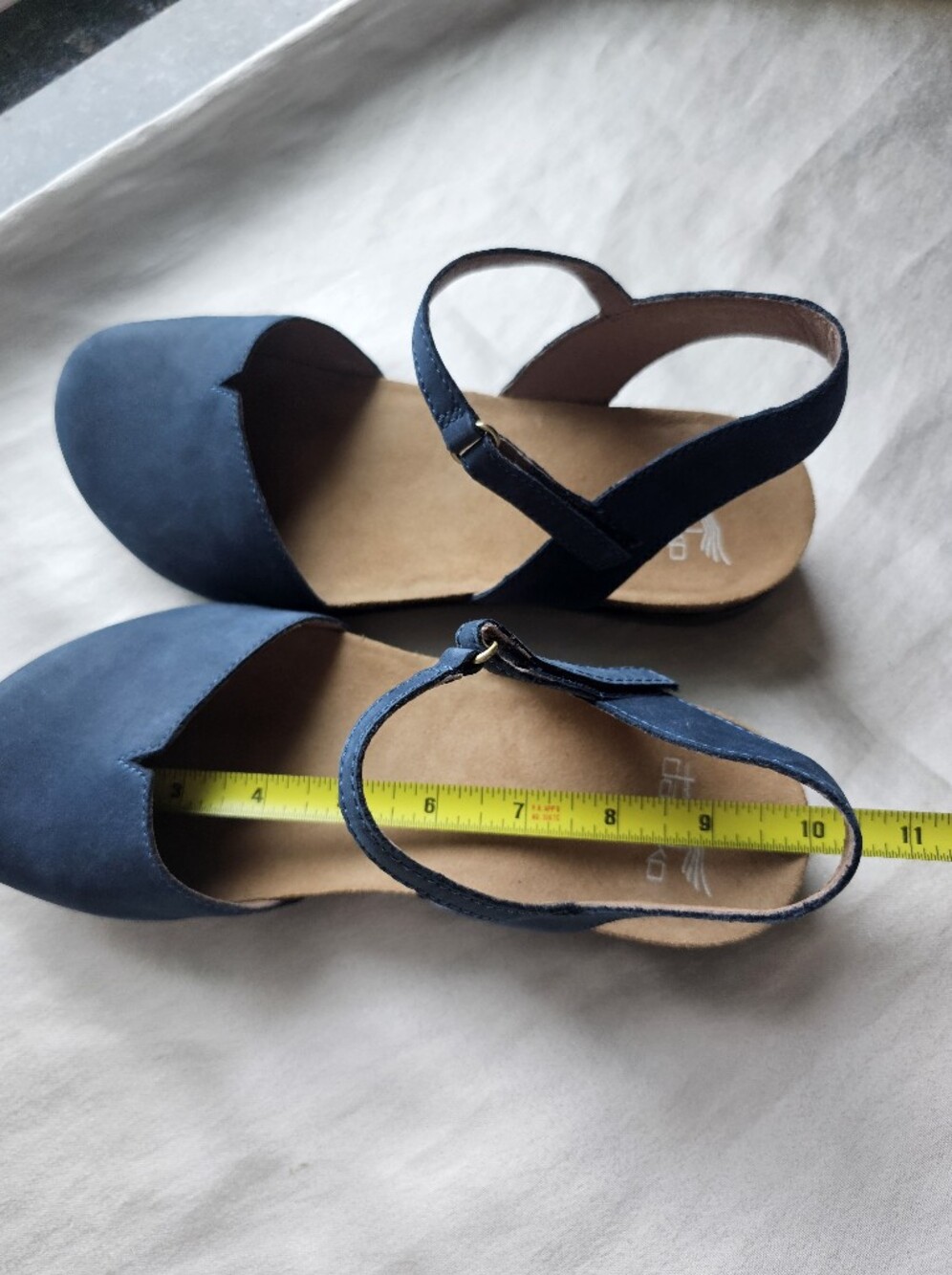 Dansko ROWAN Milled Nubuck Mary Jane Sandals in Navy Sz EU39/US8.5-9 - Picture 5 of 14